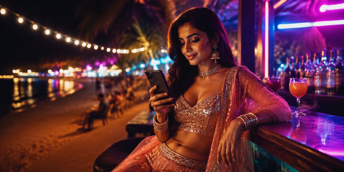 Mobile casino gaming experience inspired by Bollywood style